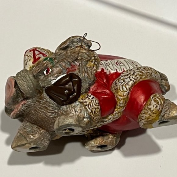 VTG University of Arkansas Razorbacks Christmas Hanging Ornament Collectible - Picture 11 of 14